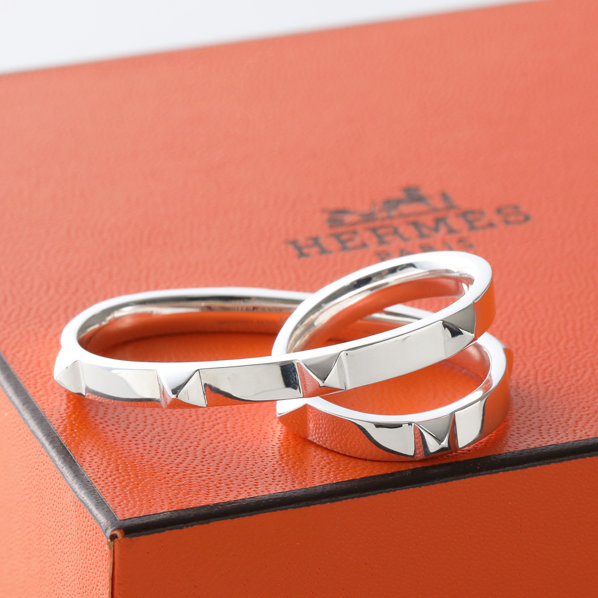 HERMES（エルメス） リング クルー ドゥ H ダブルフィンガー Clou d H