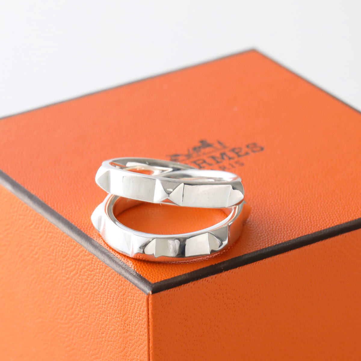 HERMES（エルメス） リング クルー ドゥ H ダブル Clou d H Double