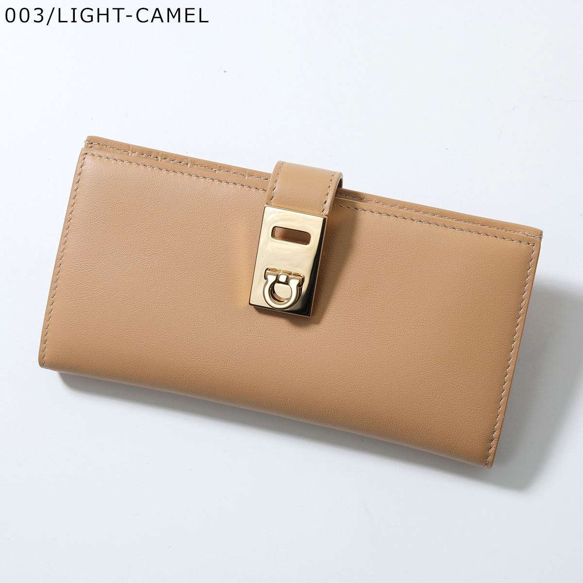 FERRAGAMO（フェラガモ） 二つ折り長財布 HUG ハグ 22 0522 770845