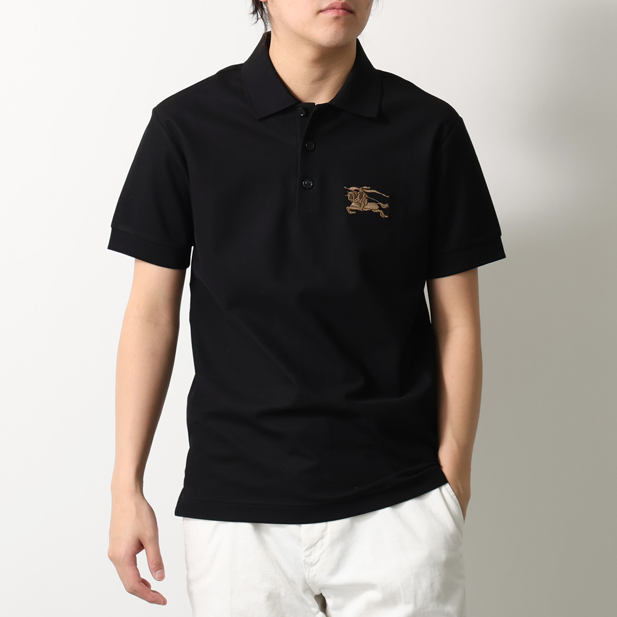 【未使用】BURBERRY ブラック ポロシャツ M Burberry's(バーバリーズ) ポロシャツ ブラック サイズ M｜【公式
