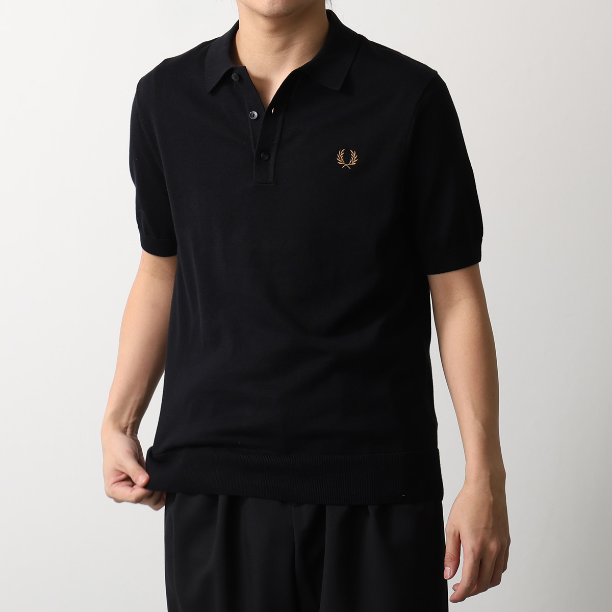 FRED PERRY（フレッドペリー） ニットポロシャツ Cotton Knitted Polo