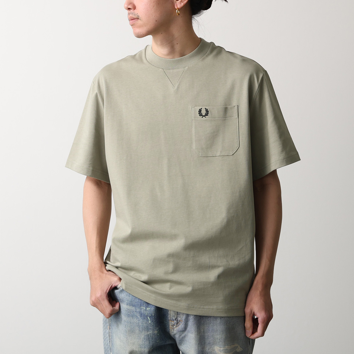 フレッドペリー　FRED PERRY 90s ラガーシャツ　胸刺繍ロゴ　k フレッドペリー | used_clothing_katharsis
