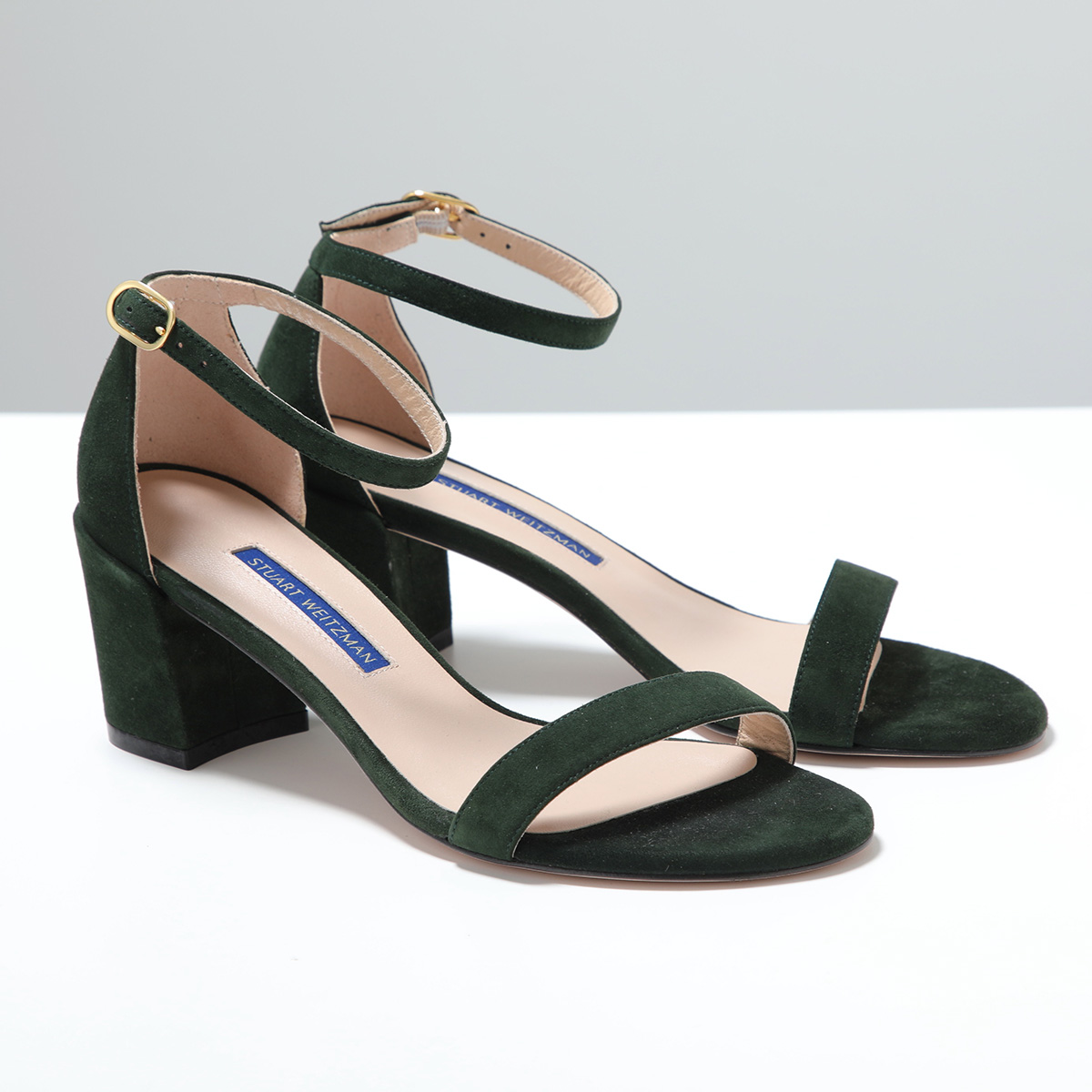 Maryスチュアート ワイツマン　黒ストラップ　サンダル37.5/24.5 STUART WEITZMAN（スチュアート ワイツマン） サンダル SIMPLE
