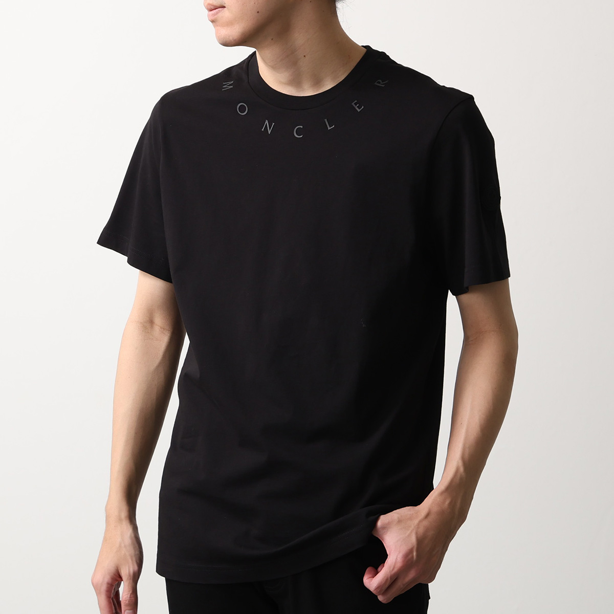 MONCLER 半袖Tシャツ ブラック MONCLER（モンクレール） MONCLER Matt Black マットブラック