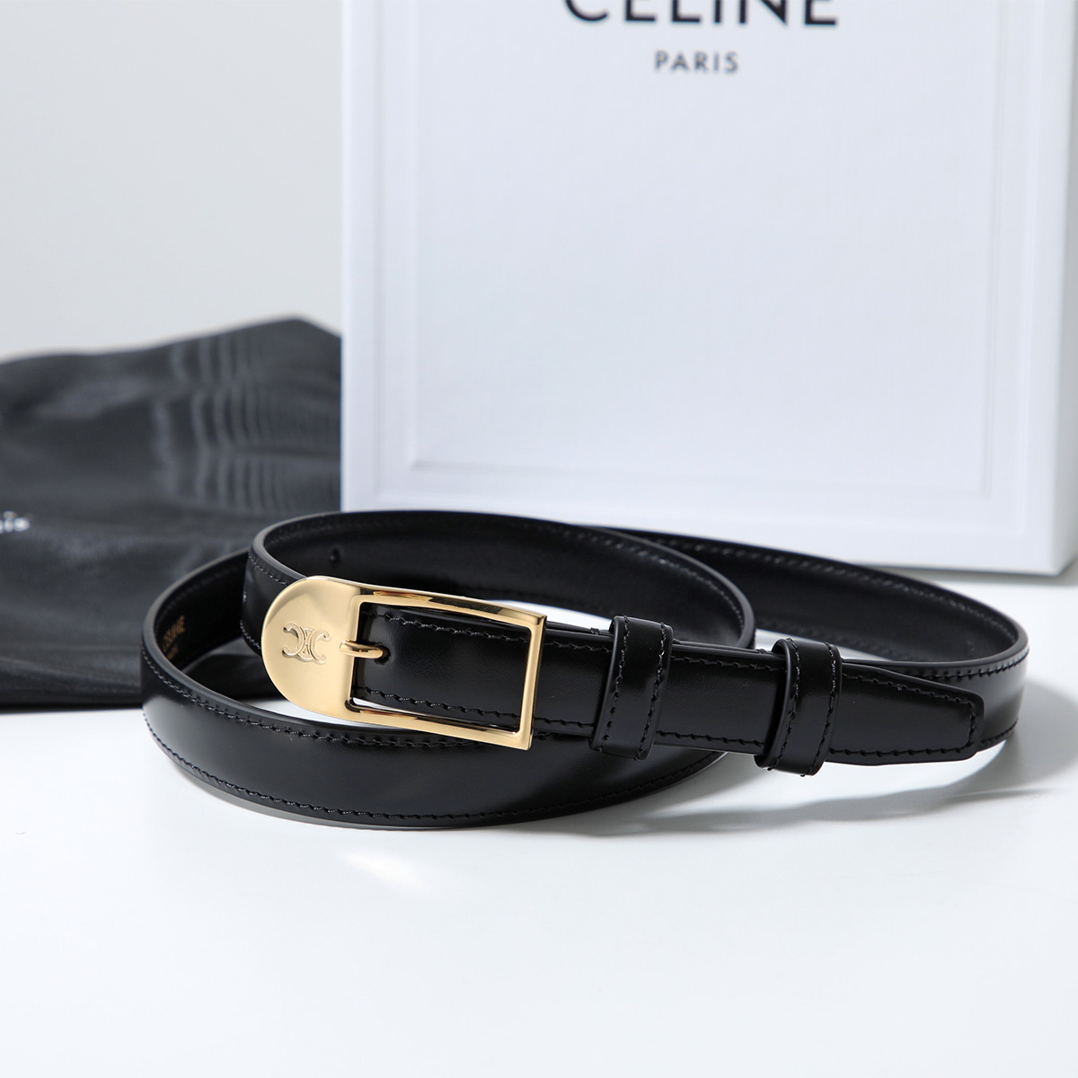 CELINE（セリーヌ） ナローベルト B104O3A01.38NO レディース レザー