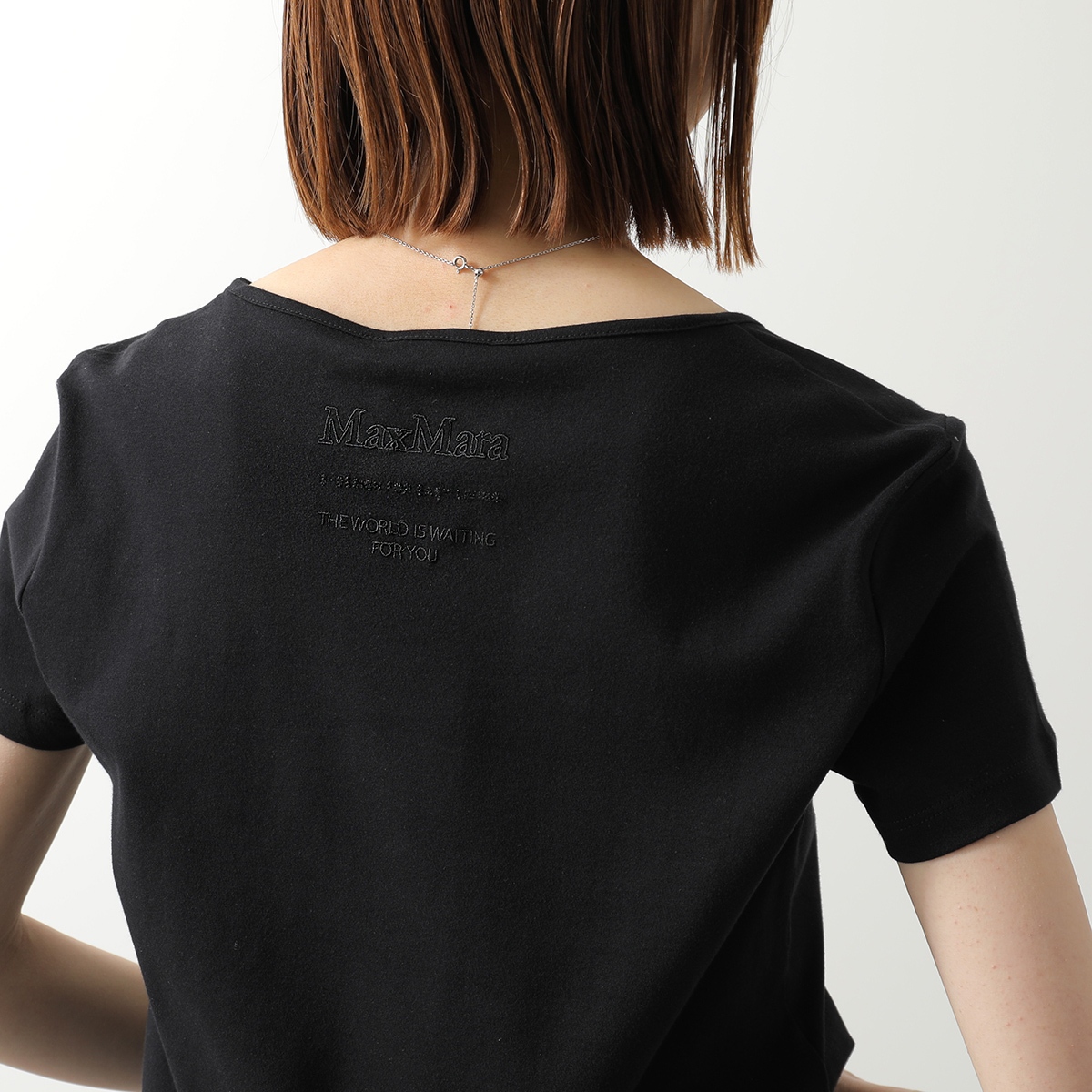 S MaxMara エスマックスマーラ 半袖 Tシャツ ロゴ ポケット ブラック S MAXMARA（エスマックスマーラ） エス マックスマーラ Tシャツ DIVA