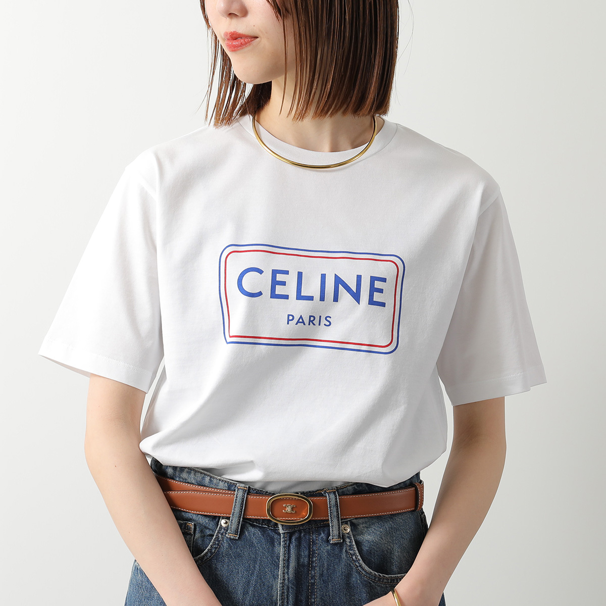 CELINE（セリーヌ） 半袖 Tシャツ RX0IA507Z.GHJ4 RX0IA507Z.GIF7