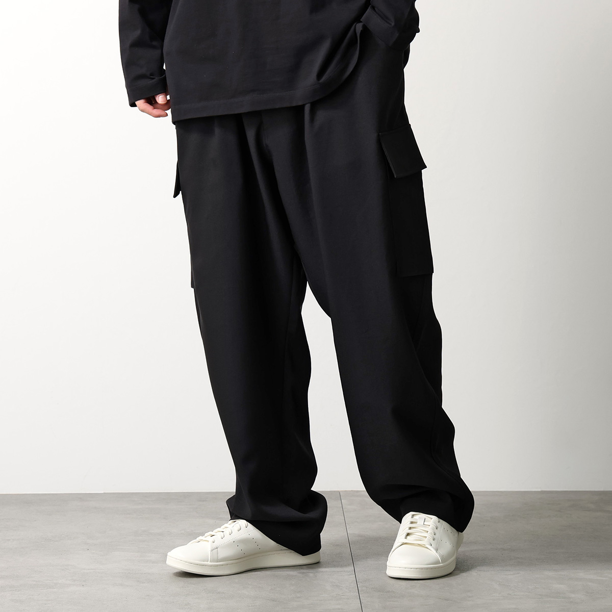 Y-3 ワイスリー カーゴパンツ SU UT STR PANTS スポーツ ユニフォーム ユーティリティー ストレート KH3044 メンズ ワイド ロゴ BLACKの画像