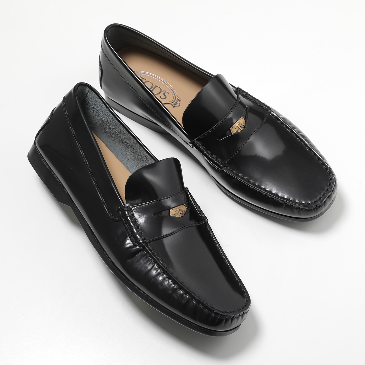 TODS トッズ コインローファー XXM31L0IM20AKT メンズ ペニーローファー レザー 1.5cm シューズ 革靴 B999 XXM31L0IM20AKTB999の画像