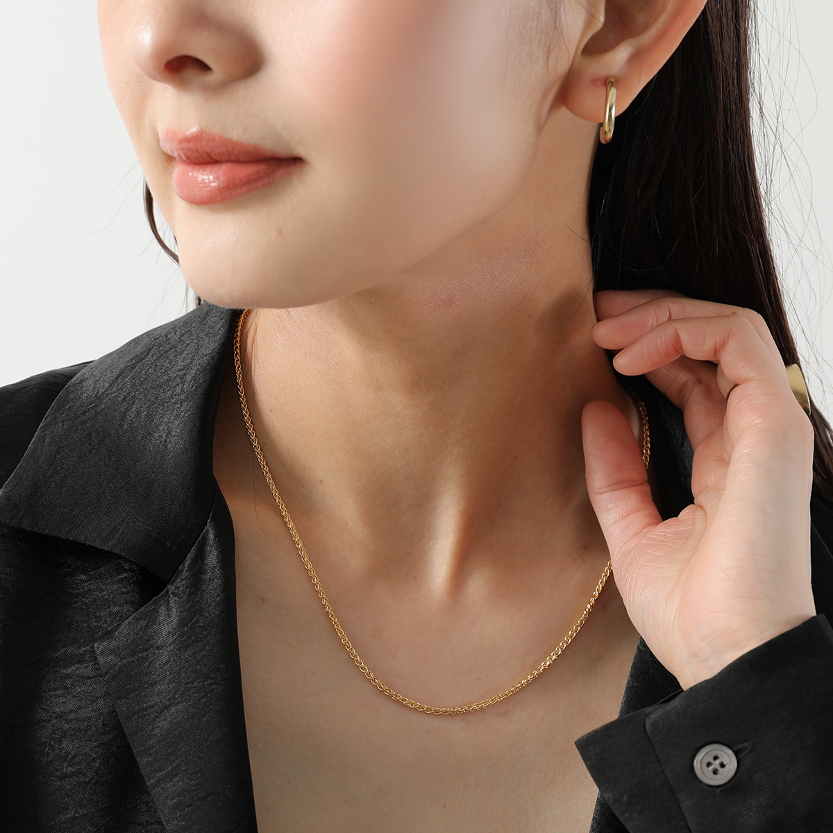 TOM WOOD（トムウッド） ネックレス Spike Chain Gold スパイク 18