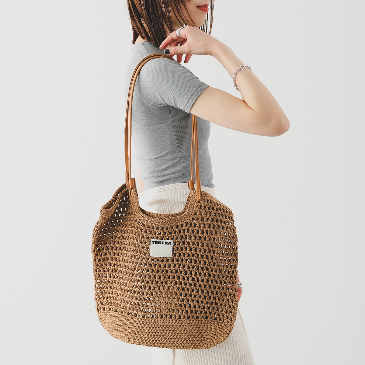 TENERA テネラ クロシェバッグ Woven Bag ウーブン バッグ レディース