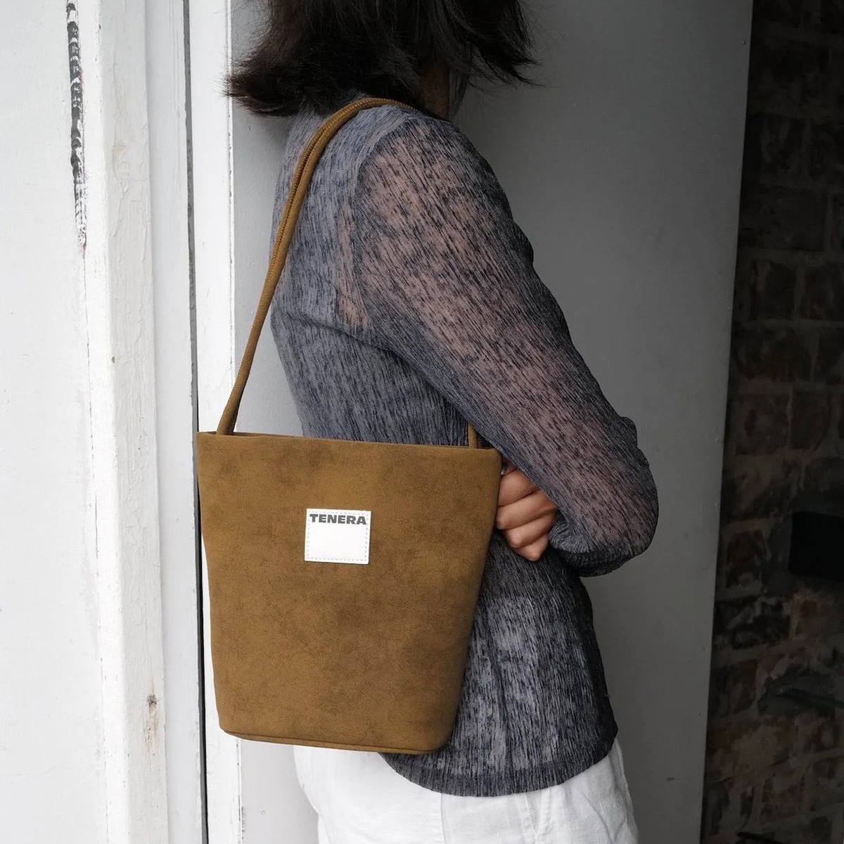 ＜TENERA＞スモール バケット バッグ TENERA テネラ トートバッグ Small bucket bag スモール バケット