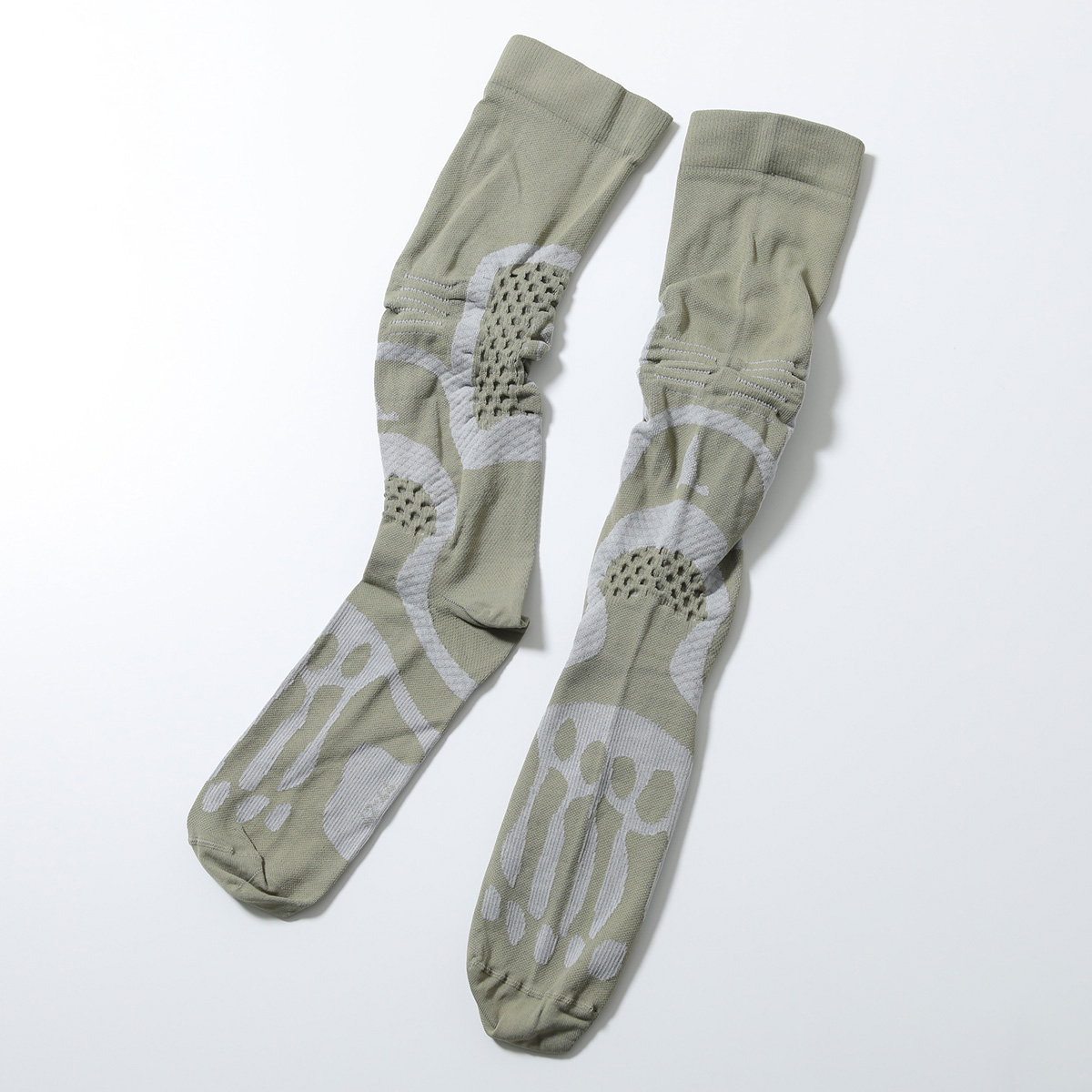 ROA ロア クルーソックス Bones Logo Q-Skin socks YBUW005YA05 メンズ