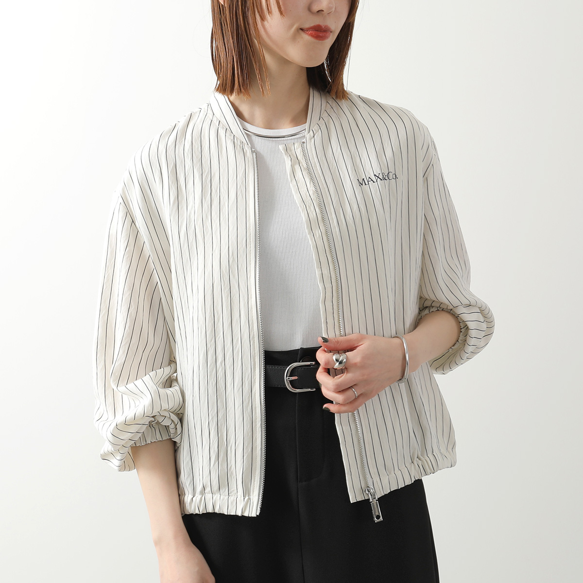 maxmara マックスマーラ　白タグ　ボタニカル柄　アニマル柄　ジップブルゾン ウィメンズ ジャケット＆ジレ | マックスマーラ公式サイト
