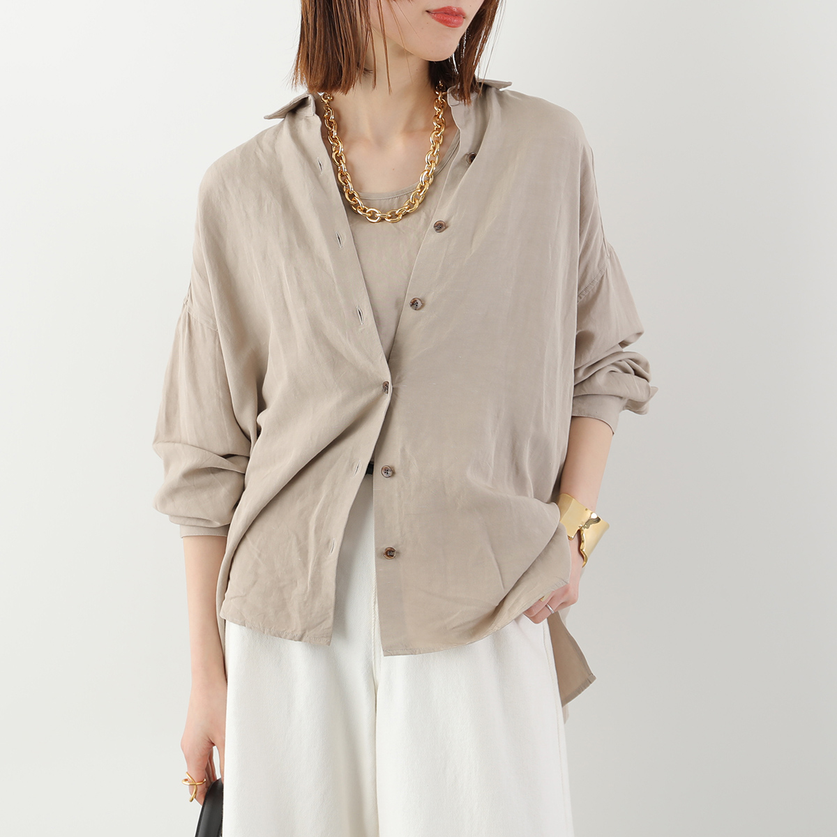 marmors（マルモア） シャツ+タンクトップ wire shirt + tank top