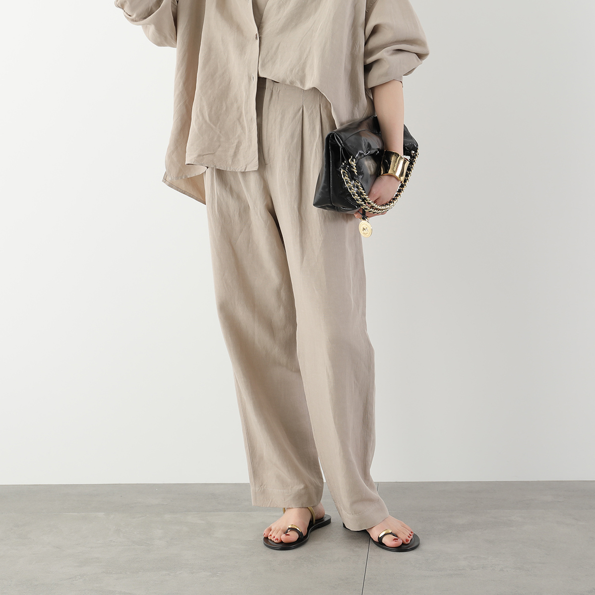 marmors（マルモア） タックパンツ 2tuck easy pants 0226103010