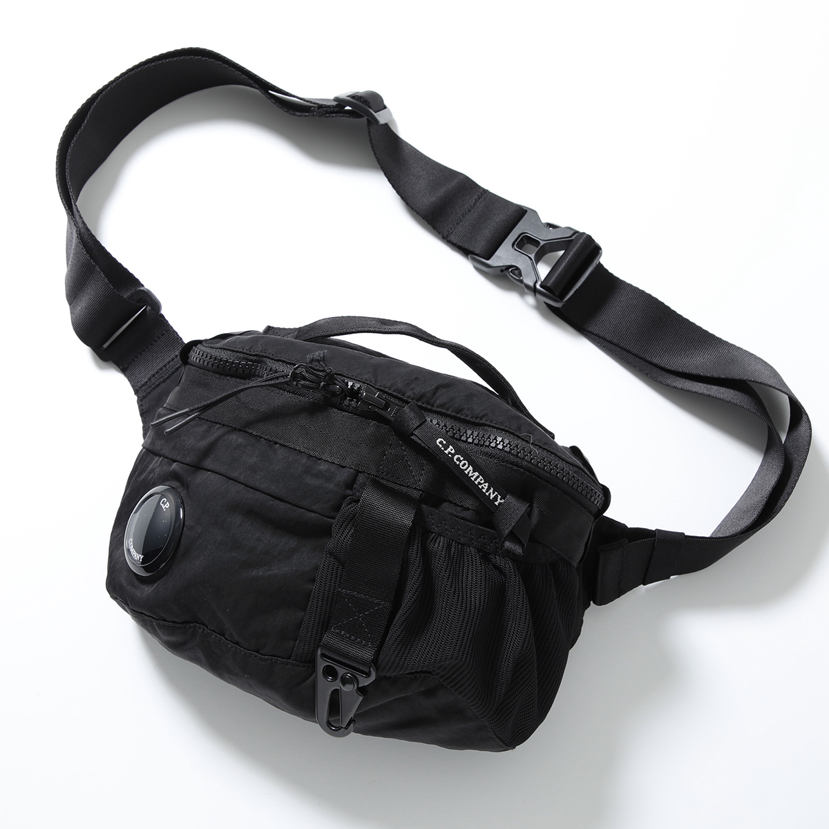 C.P. Company ブラック ボディバッグ C.P. COMPANY（シーピーカンパニー） ウエストポーチ 「C.P. Company