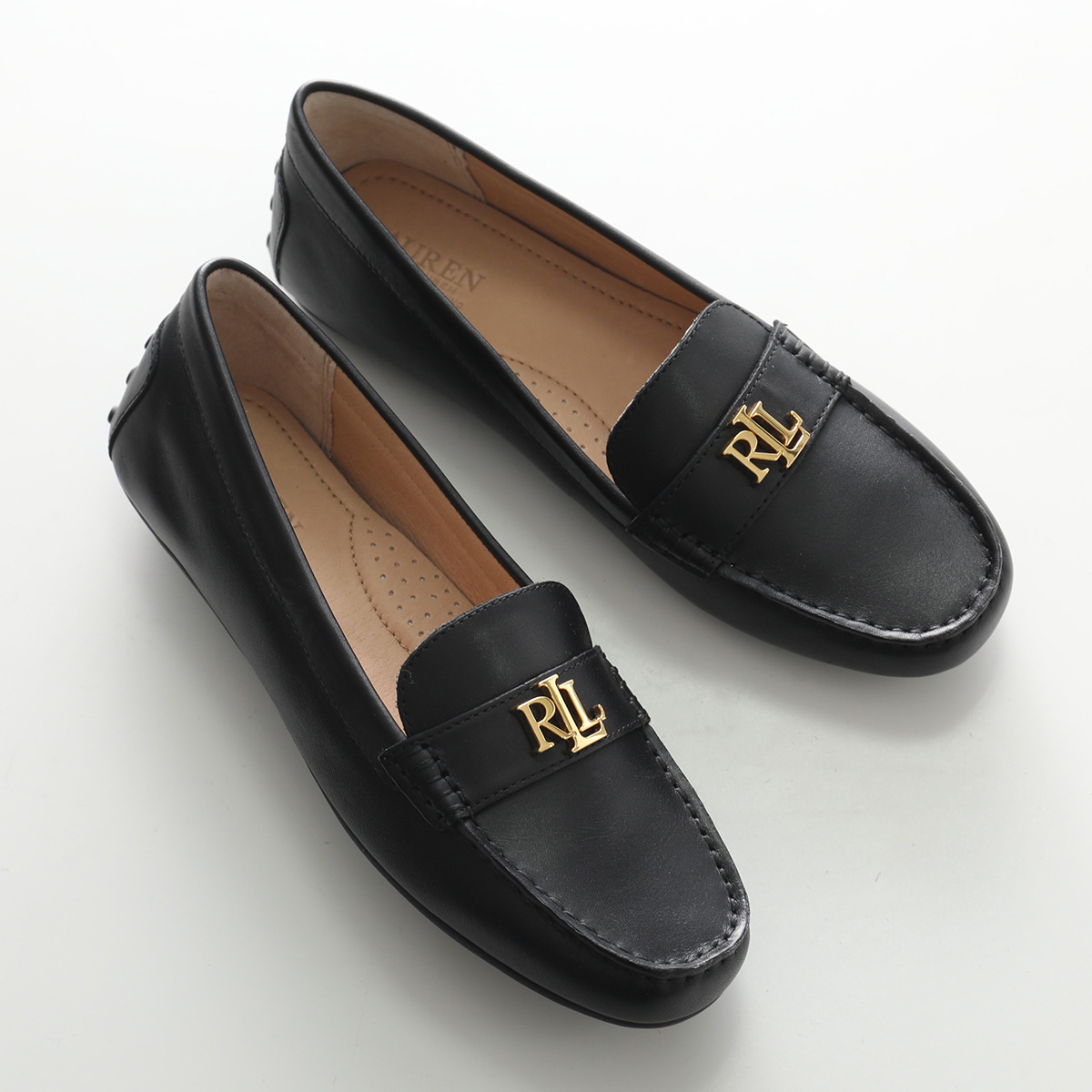 【美品】LAUREN ラルフローレン ドライビング シューズ ロゴ ローファー LAUREN RALPH LAUREN（ローレン ラルフローレン） ドライビング