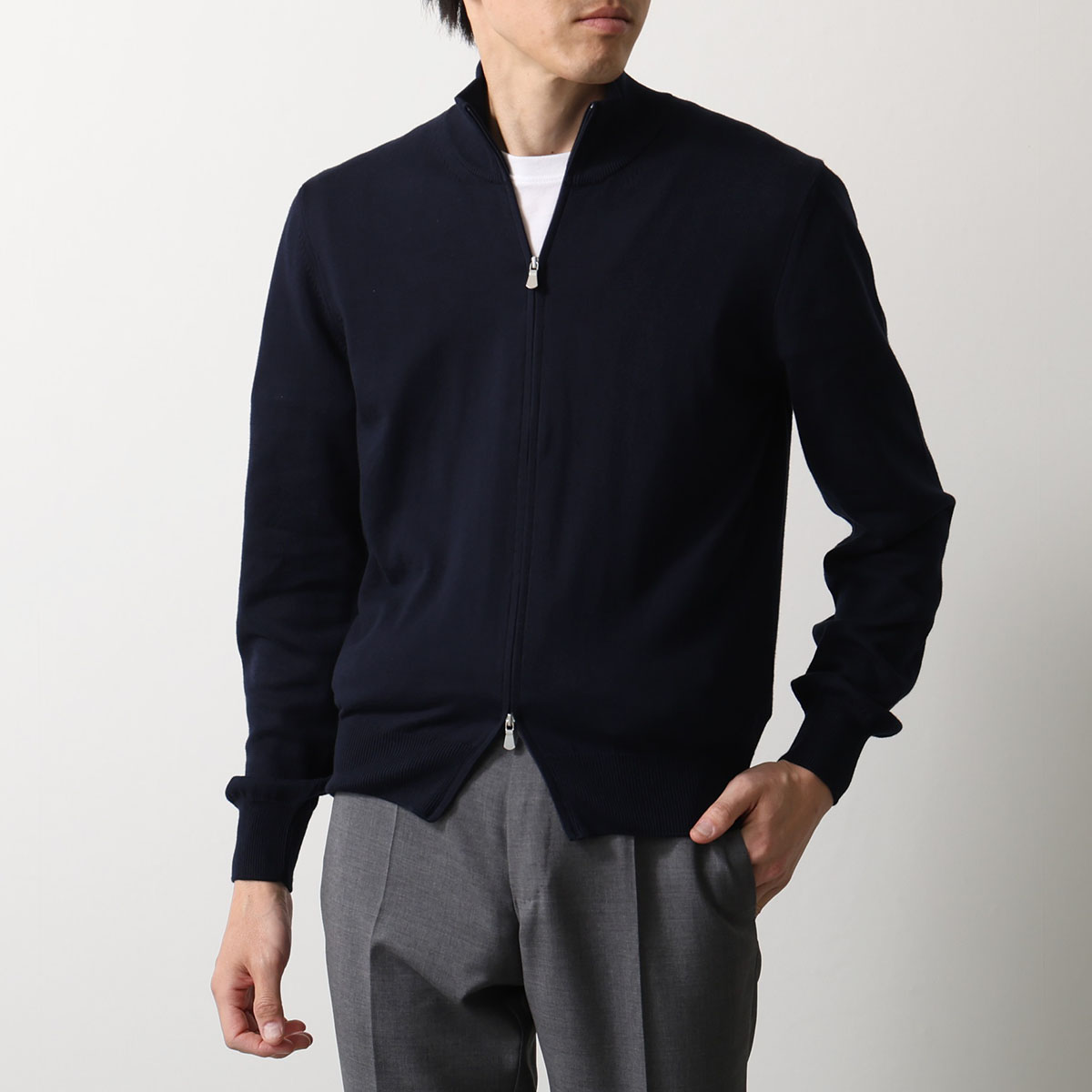 Gran Sasso（グランサッソ） ジップアップニット 55111 18190 メンズ