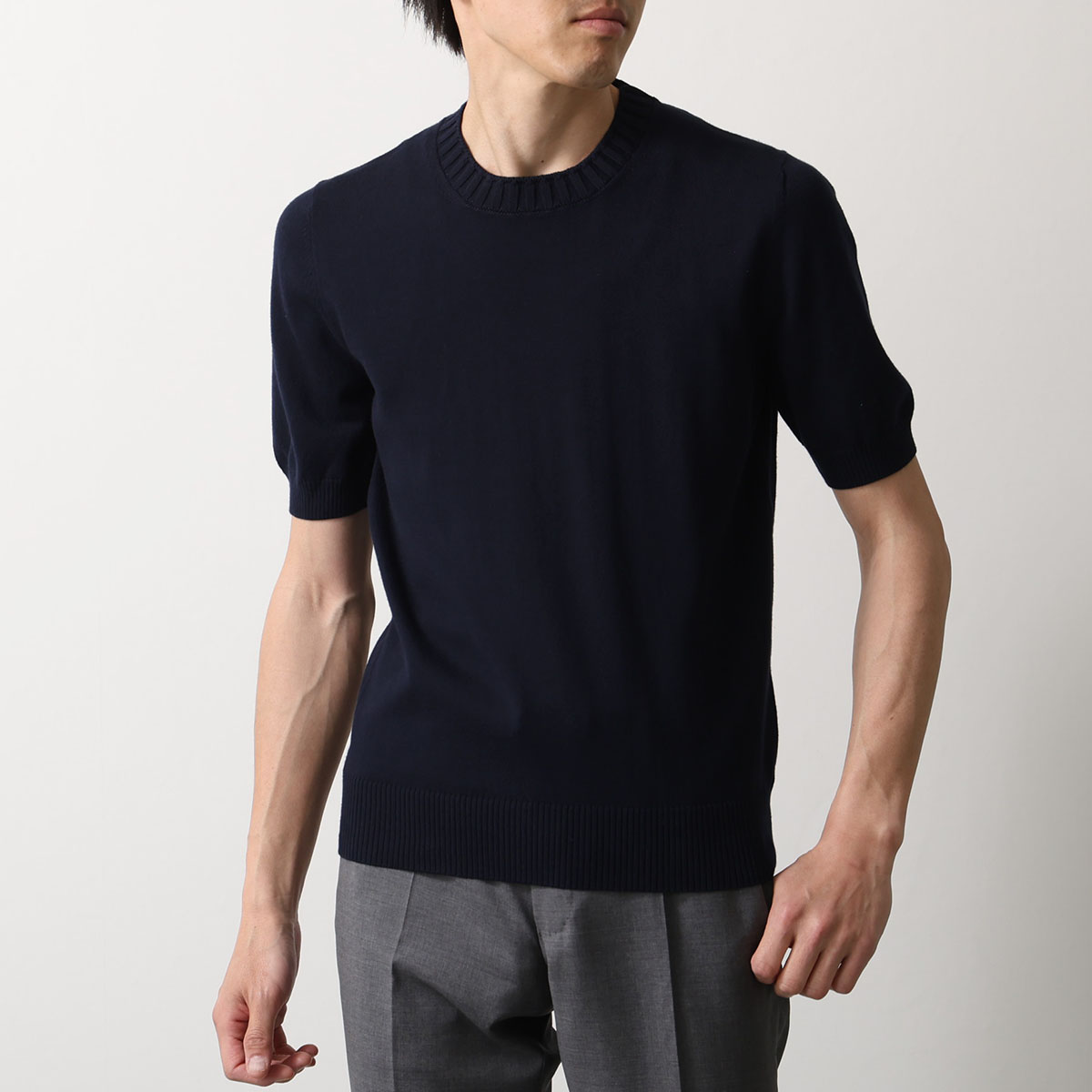 Gran Sasso（グランサッソ） 半袖ニット 57188 18163 メンズ クルー