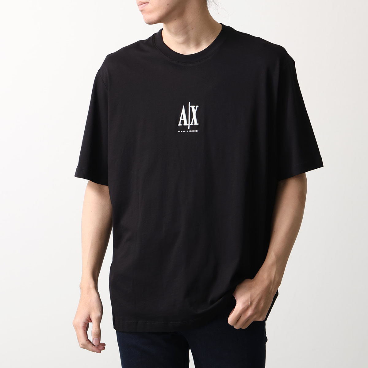 A/X ARMANI EXCHANGE アルマーニ エクスチェンジ Tシャツ ICON アイコン XM000363 AF12308 メンズ 半袖 クルーネック ロゴ刺繍 カラー2色の画像