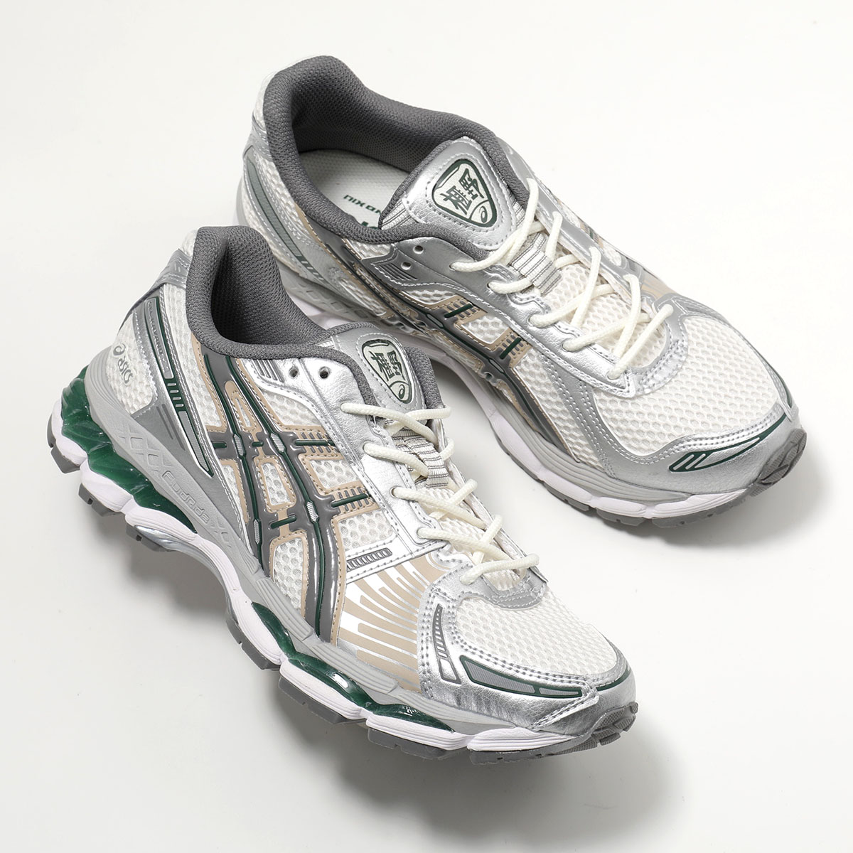 ASICS アシックス スニーカー GEL-KAYANO 12.1 ゲル カヤノ 1203A759.105 レディース ローカット レースアップ 靴 CREAM/CARBONの画像