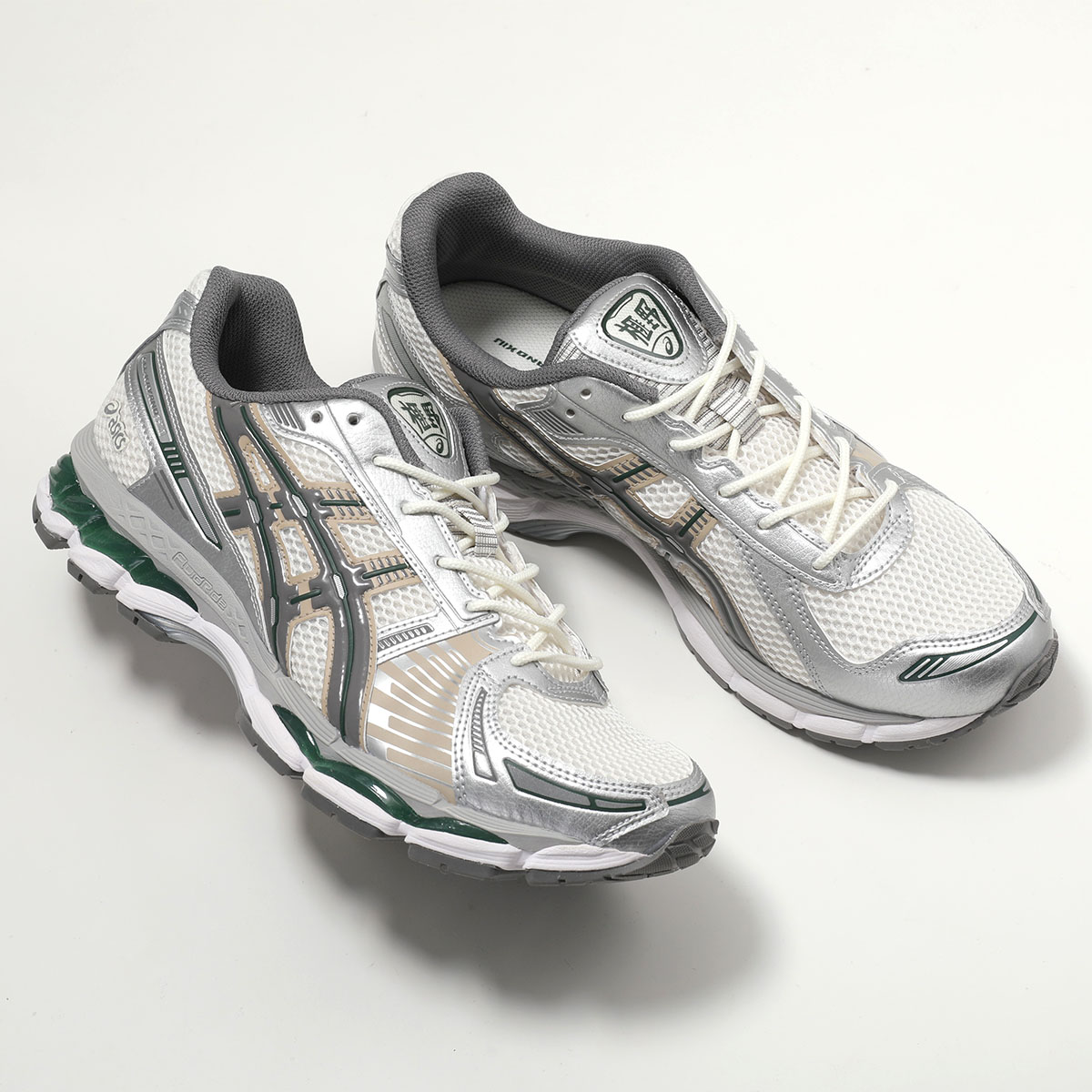 ASICS アシックス スニーカー GEL-KAYANO 12.1 ゲル カヤノ 1203A759.105 メンズ ローカット レースアップ 靴 CREAM/CARBONの画像