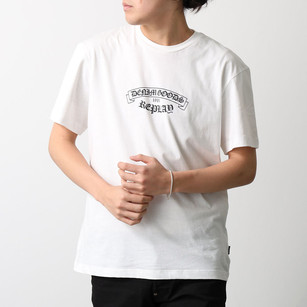 REPLAY（リプレイ） Tシャツ M3332 2660 メンズ カットソー ロゴT 半袖