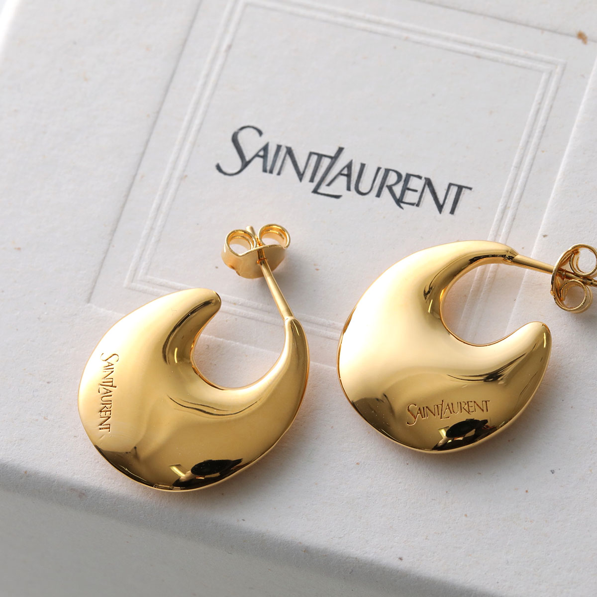 SAINT LAURENT サンローラン フープピアス 823709 Y1500 レディース
