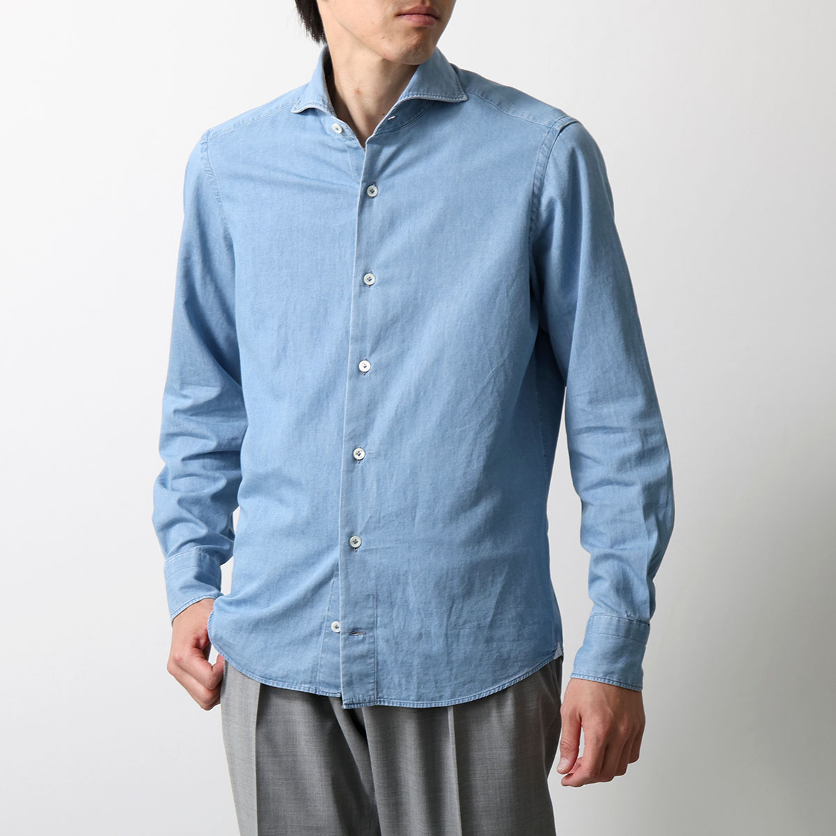 GIANNETTO（ジャンネット） シャツ VINCI FIT 61362 メンズ コットン