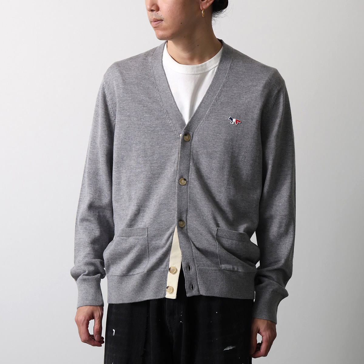 MAISON KITSUNE（メゾン キツネ） カーディガン TRICOLOR FOX