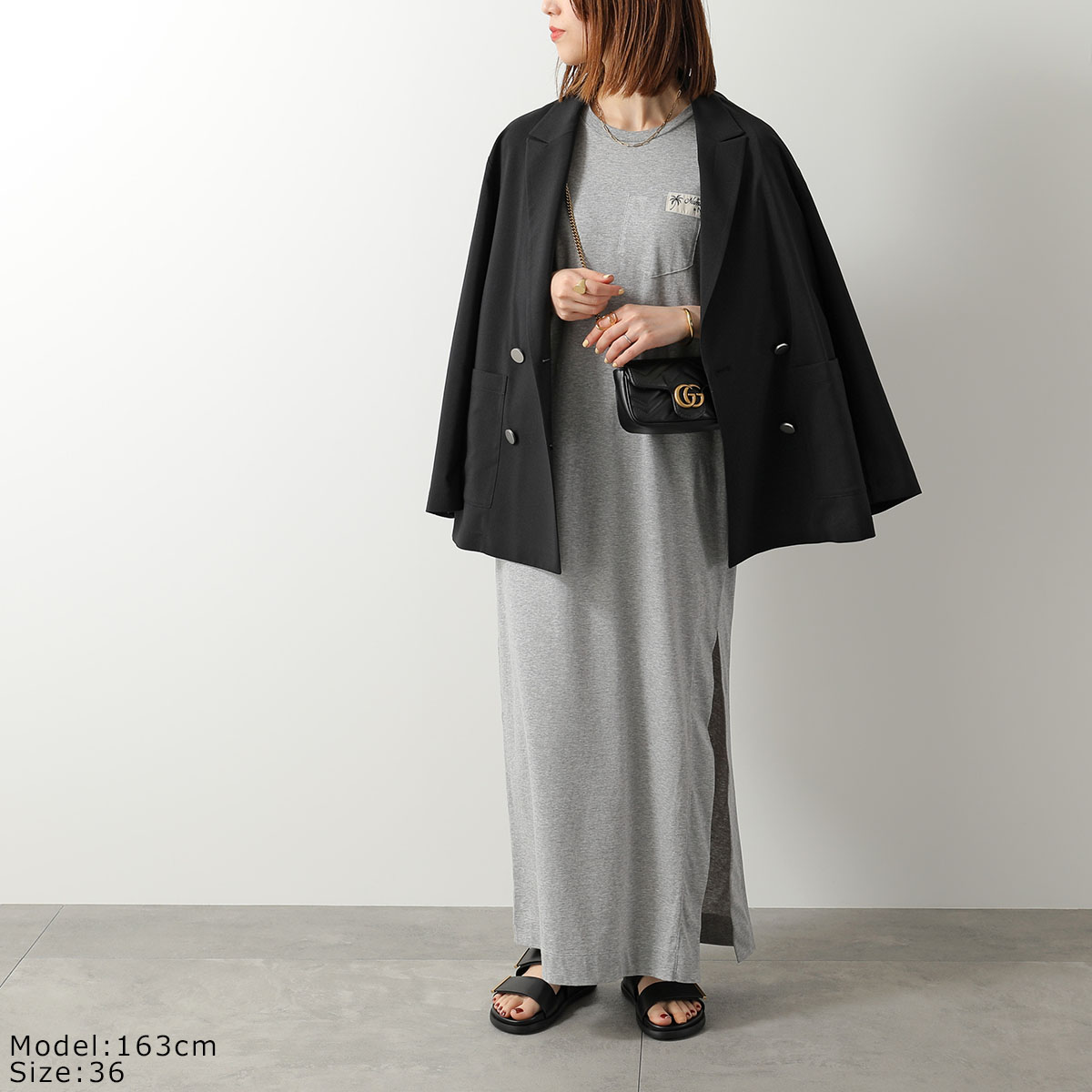 ヌメロ ヴェントゥーノ　N゜21　美品　5分～７分袖 ワンピース N°21（ヌメロヴェントゥーノ） ワンピース 「N°21/ヌメロ