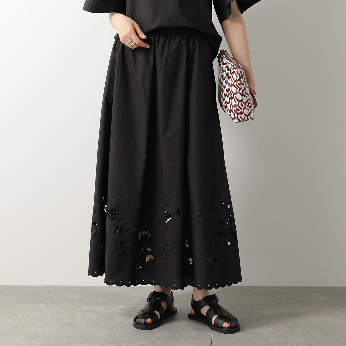 【極美品】ウィークエンドマックスマーラ プリーツフレアスカート アニマル柄 MAXMARA WEEKEND LINE（マックスマーラウィークエンドライン） WEEKEND