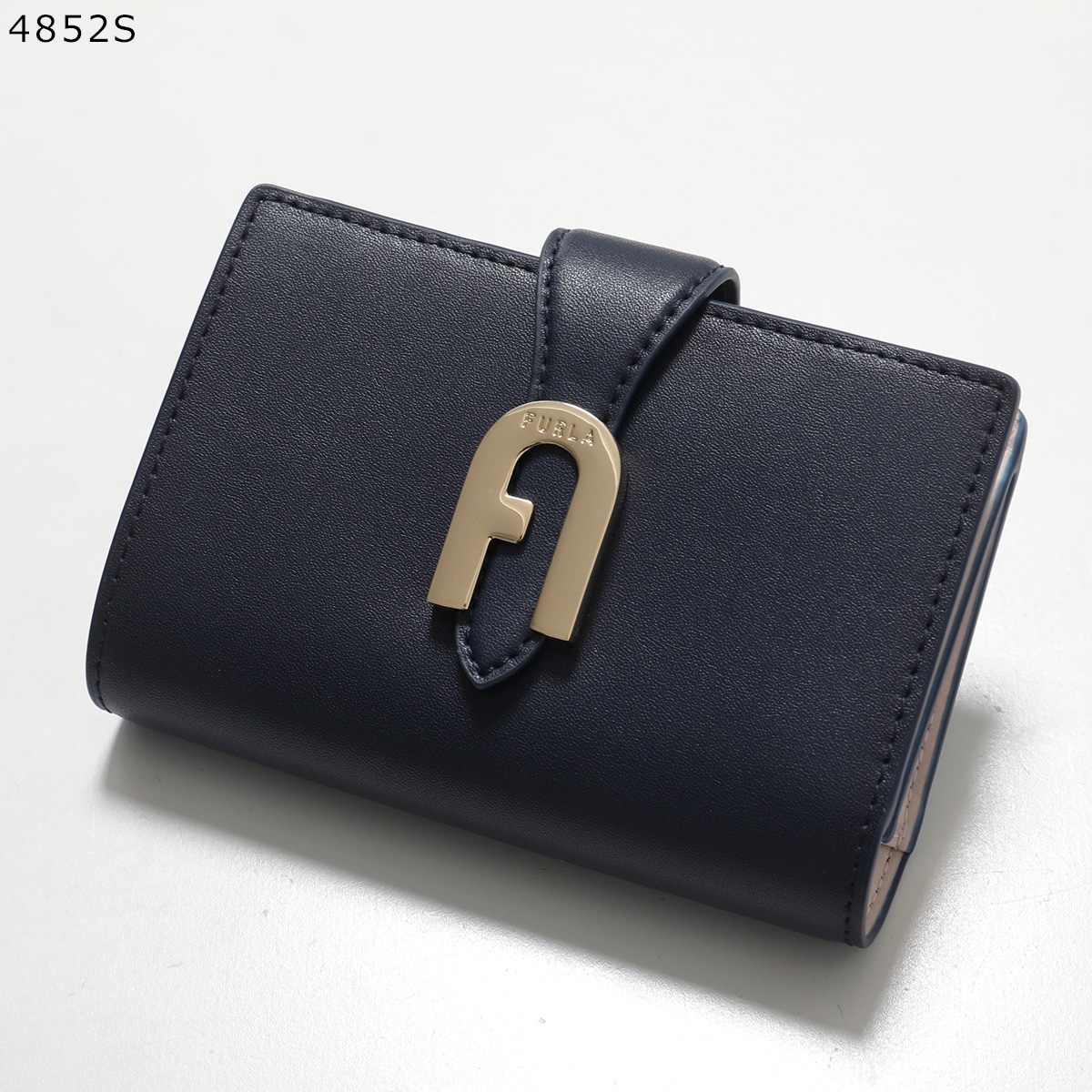 FURLA レザー 財布 保存袋・箱付き FURLA フルラ 長財布 ラウンドファスナー ブラック 箱・保存袋付き