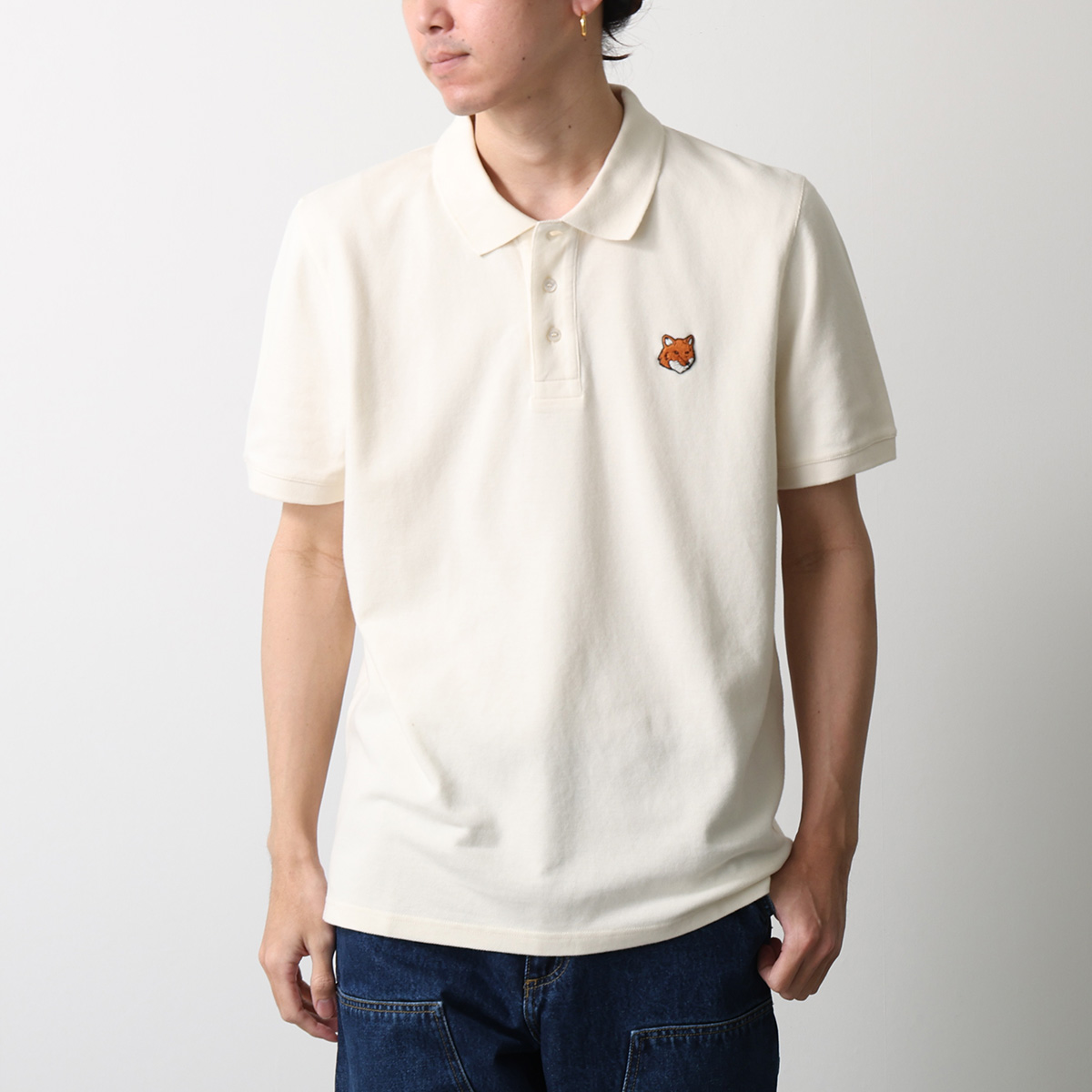 新品！早い者勝ち！定価以下！Maison Kitsune ポロシャツ MAISON KITSUNE（メゾン キツネ） ポロシャツ FOX HEAD PATCH REGULAR