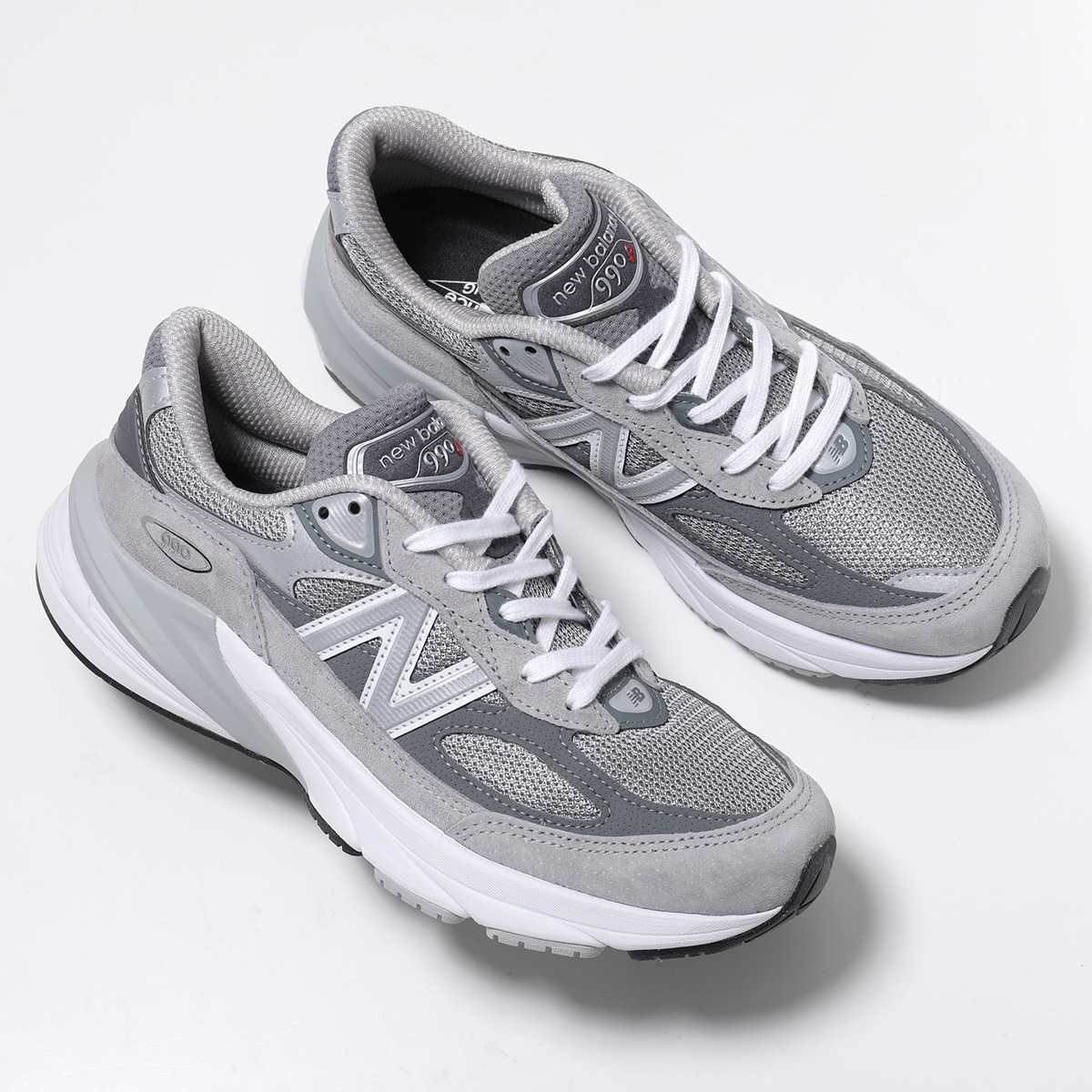 New Balance ニューバランス スニーカー W990GL6 レディース Made in USA スエード ローカット 2Aウィズ シューズ 靴 グレーの画像