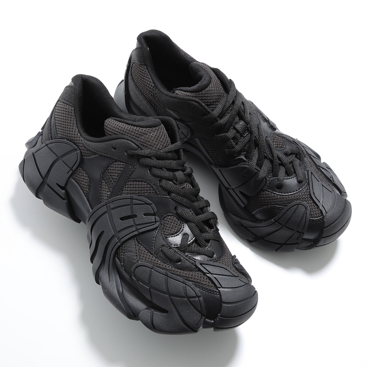 CAMPER LAB カンペールラボ スニーカー TORMENTA トルメンタ A500013 メンズ ローカット メッシュ レースアップ 4cm シューズ 靴 010/Blackの画像