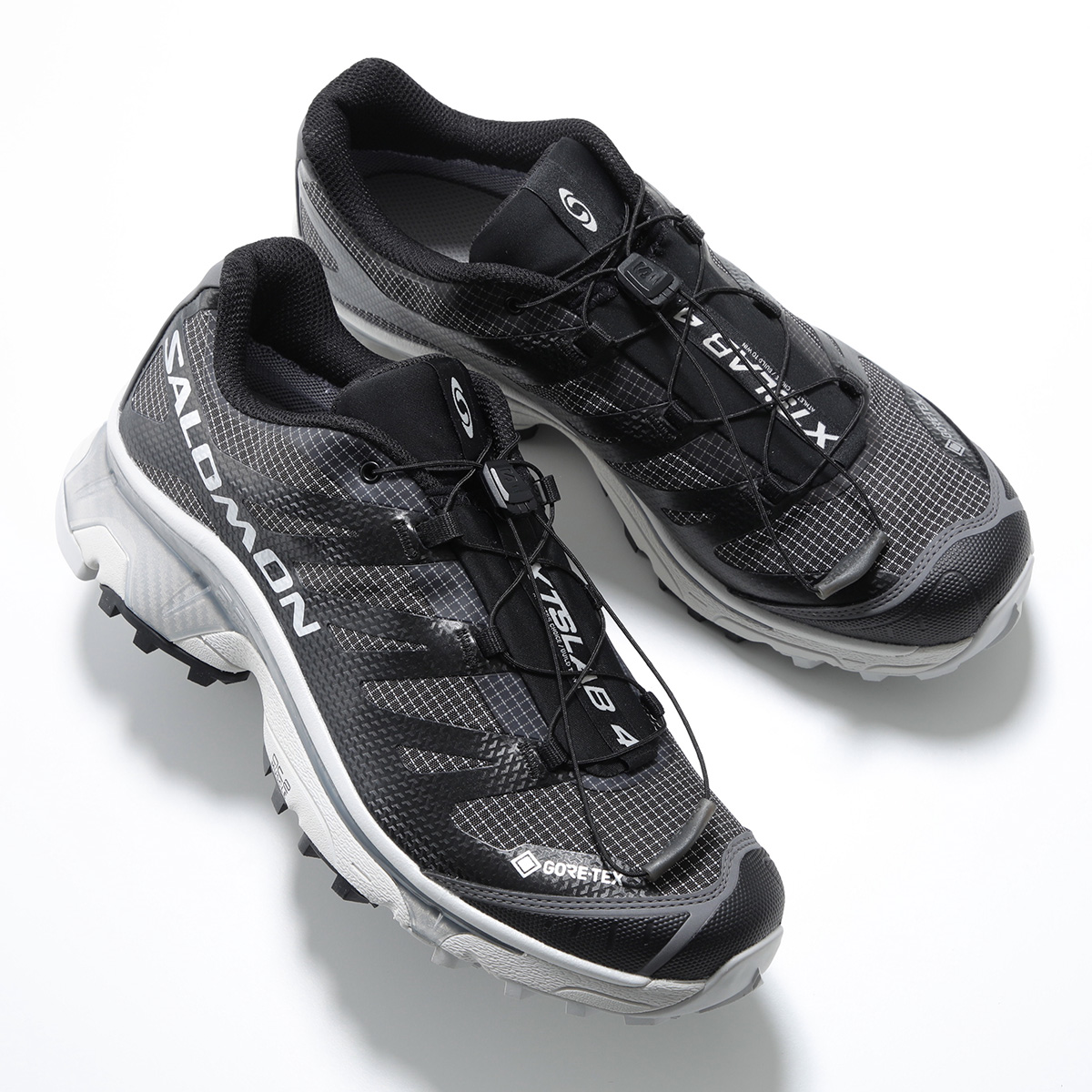 SALOMON サロモン スニーカー XT-4 OG GTX L47953400 メンズ ローカット GORE-TEX ゴアテックス ロゴ シューズ 靴 BLACK/BLACK/LUNAR-ROCKの画像