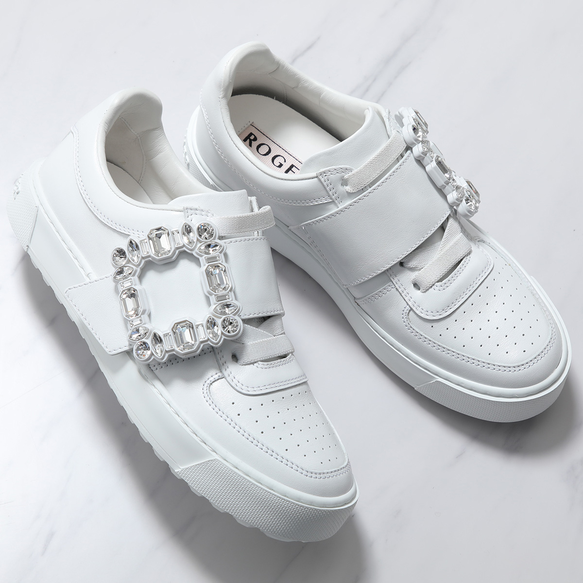 【本物】ロジェヴィヴィエ ビジュー シューズ Roger Vivier Roger Vivier（ロジェヴィヴィエ） スニーカー VIV RUN STRASS