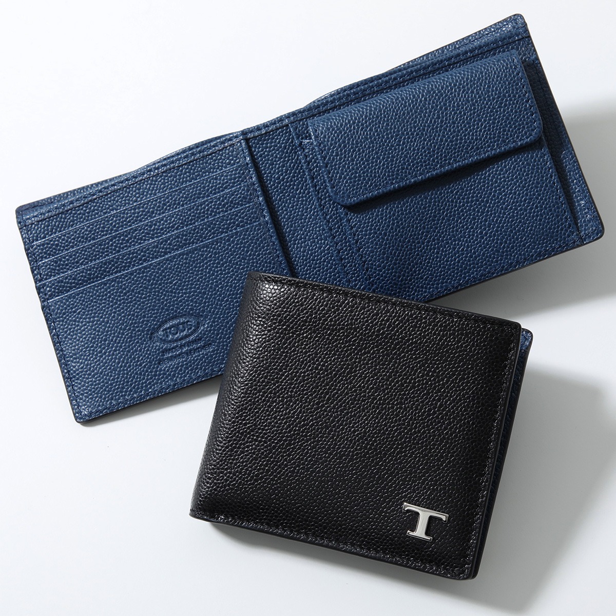 TOD'S（トッズ） TODS 二つ折り財布 T TIMELESS Tタイムレス