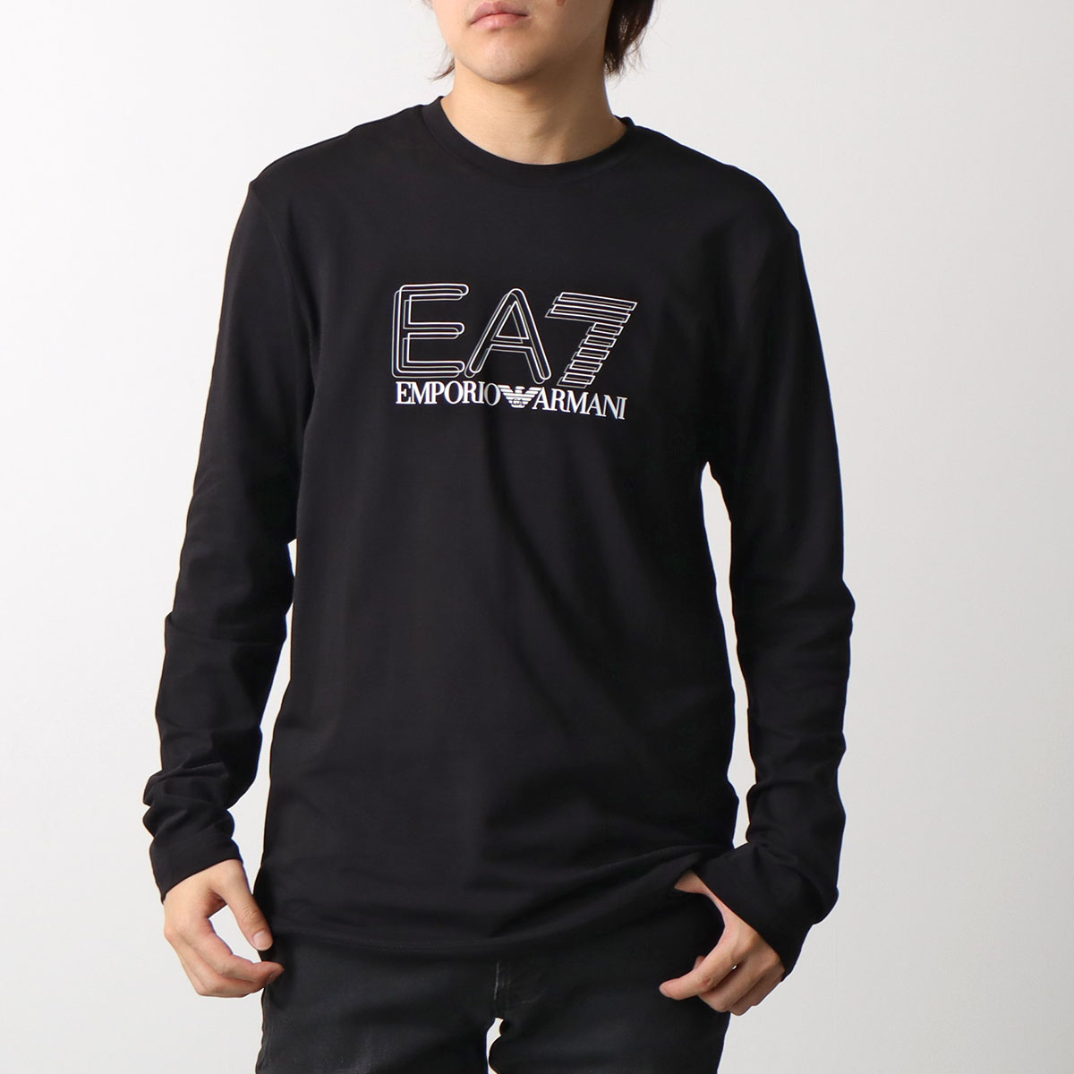 希少 ヴィンテージ EMPORIO ARMANI ロンT ブラック アルマーニ ロンt（メンズ半袖Tシャツ、カットソー）｜トップス