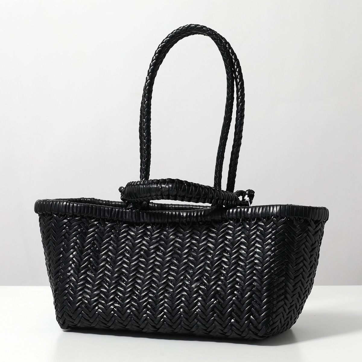 Sagan Vienna サガン ヴィエンナ トートバッグ PAZAR BOOK TOTE HANDWOVEN M_01BW レディース レザー ハンドバッグ 編み込み 舟形 鞄の画像