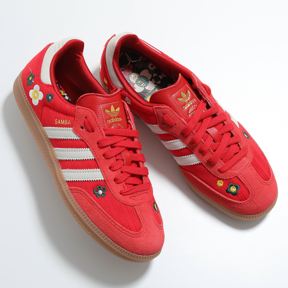 adidas Originals アディダスオリジナルス スニーカー SAMBA OG W サンバ Liberty London IH1331 IH9056 レディース 花柄 フラワー 2cm シューズ 靴の画像
