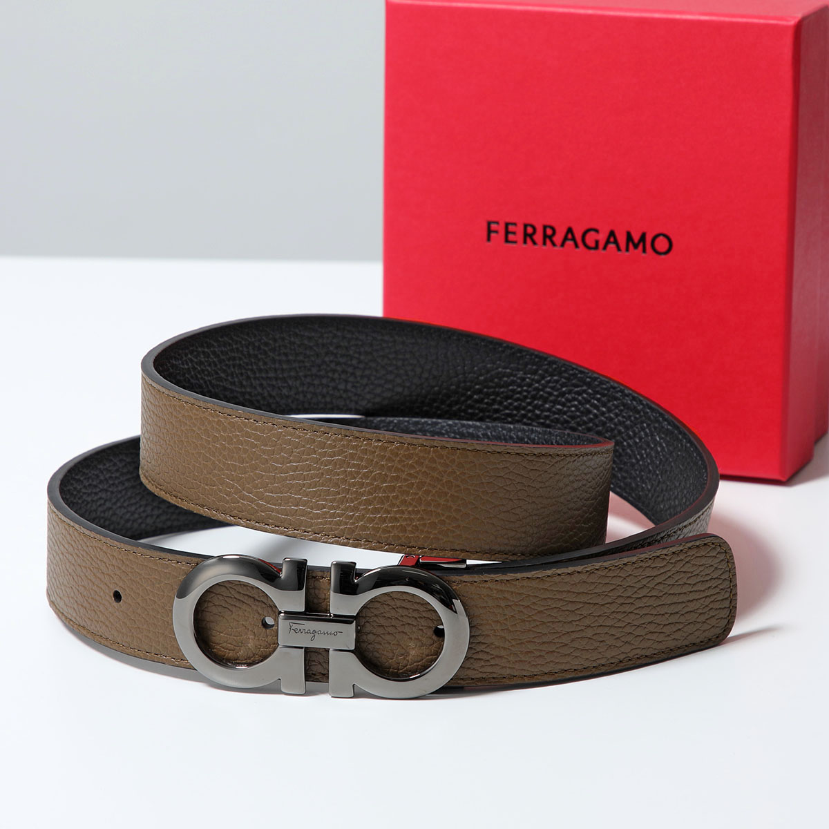 FERRAGAMO（フェラガモ） リバーシブルベルト 675542 705614 メンズ