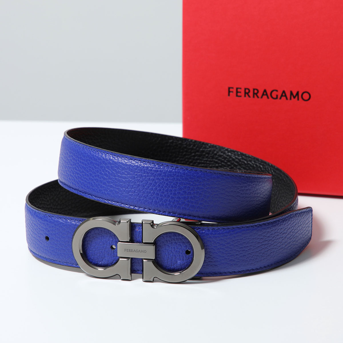 FERRAGAMO（フェラガモ） リバーシブルベルト 679710 764159 メンズ