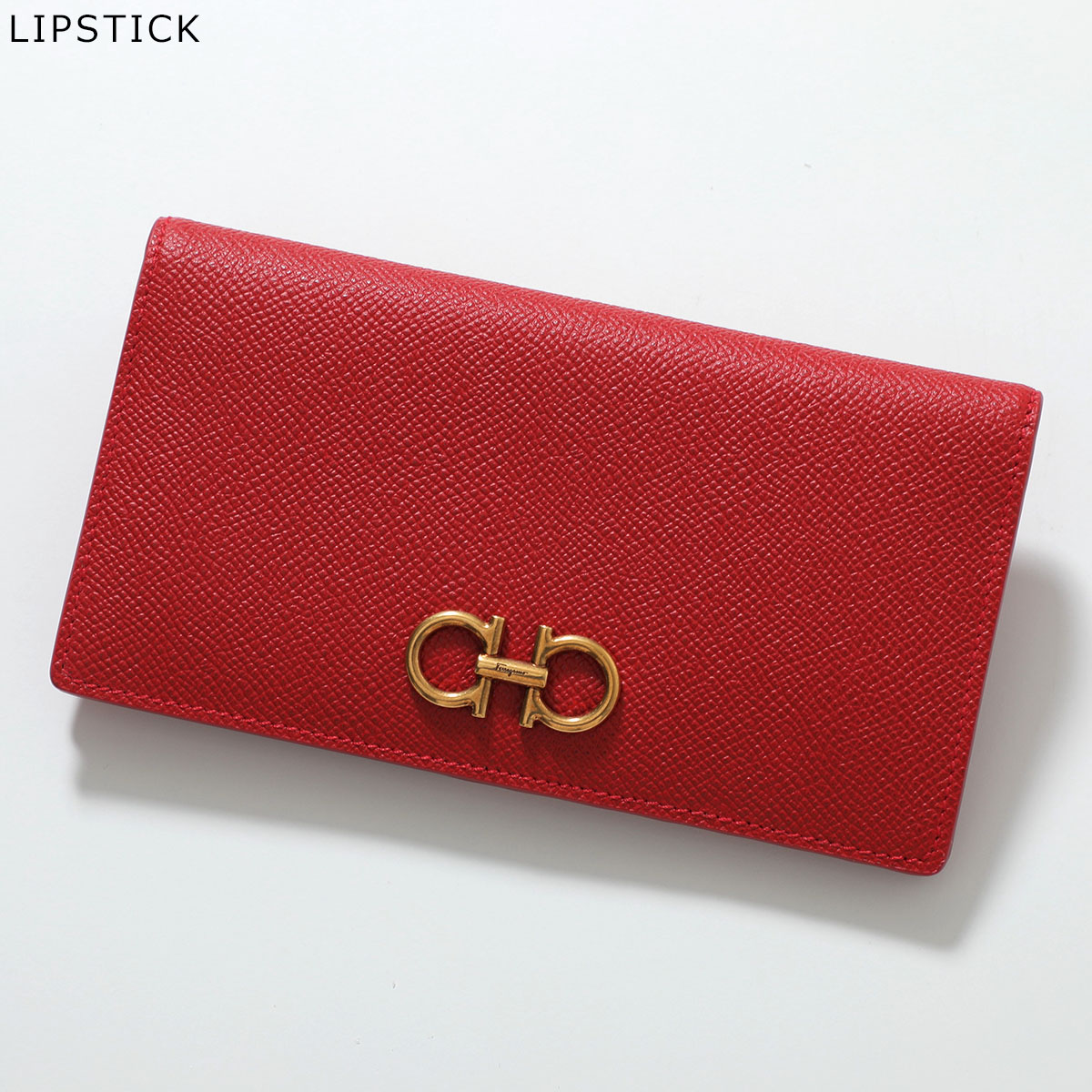 FERRAGAMO（フェラガモ） 二つ折り長財布 GANCINI ガンチーニ 22D779