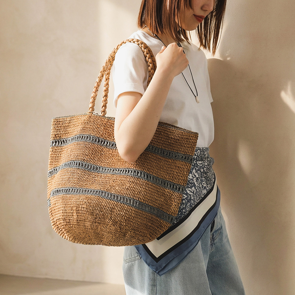 MADE IN MADA（メイドインマダ） かごバッグ ALICE MM 3 LACES BAG