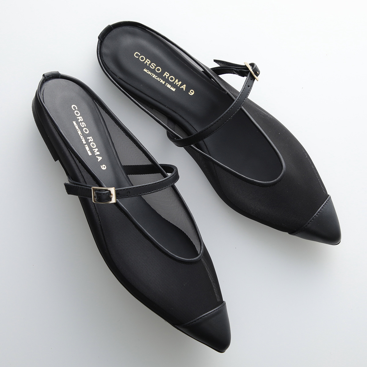 CORSOROMA パンプス黒　ヒール CORSO ROMA,9（コルソローマ ノーヴェ） CORSO ROMA 9 コルソローマ