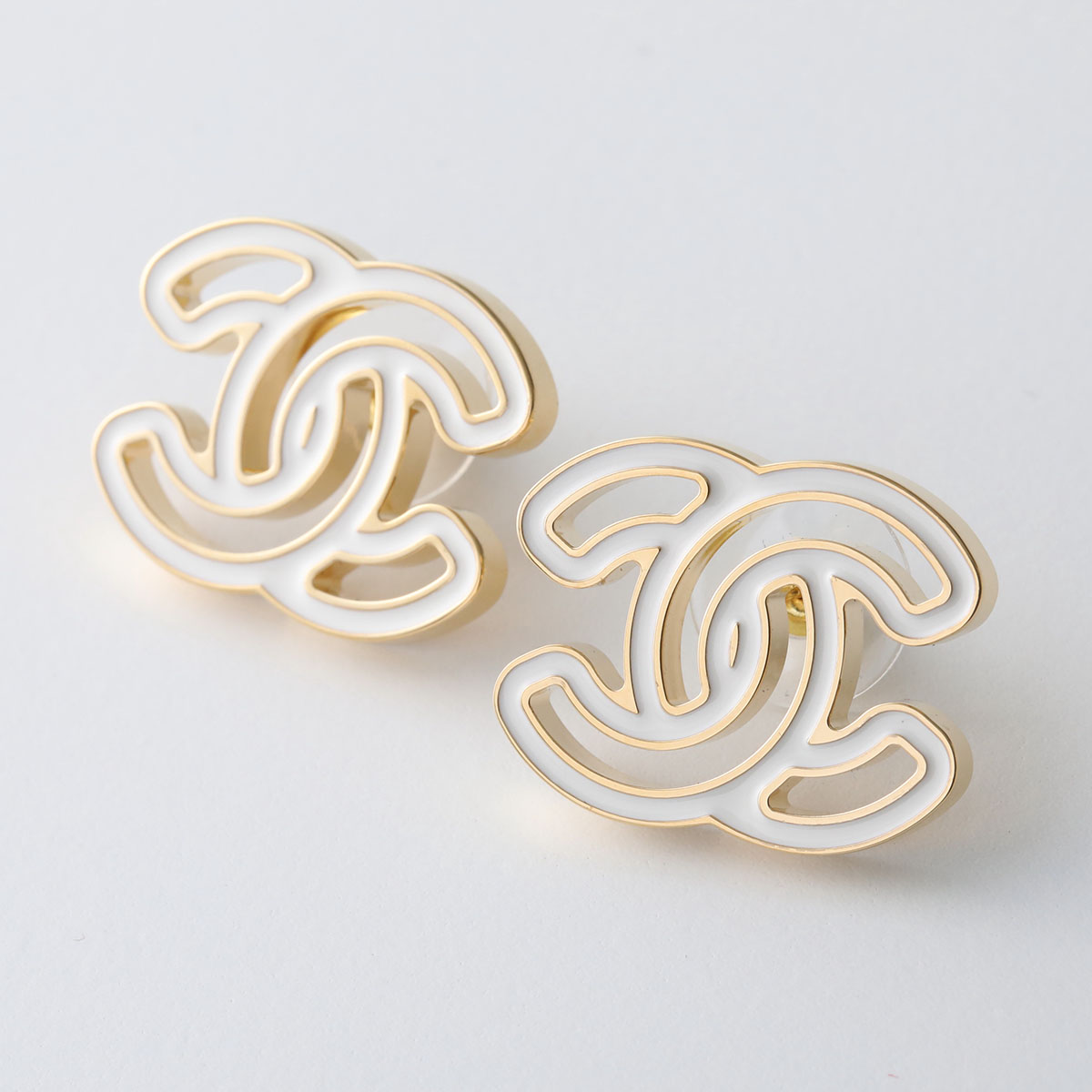 CHANEL シャネル ピアス ABD873 B17093 レディース ココマーク CCマーク メタル スタッド アクセサリー ジュエリーの画像
