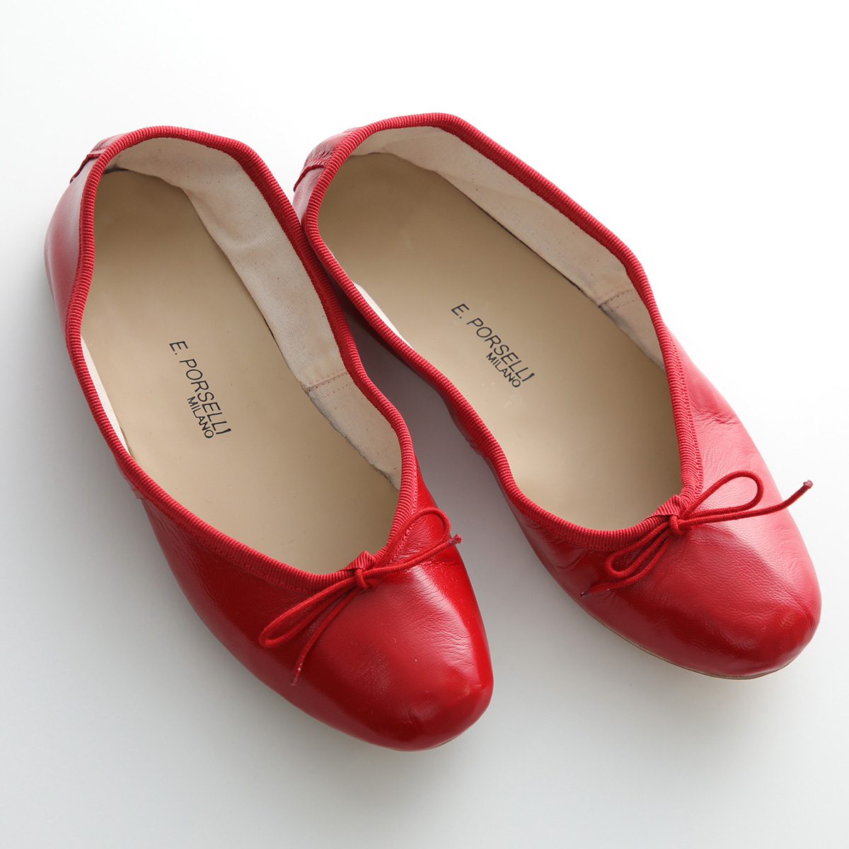 E.PORSELLI PORSELLI ポルセリ バレエシューズ BALLERINE 95 PELLE